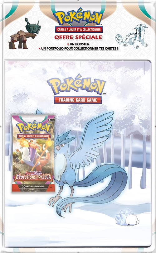 Portfolio de cartes Pokémon - ASMODEE - 180 cartes + Booster EV04