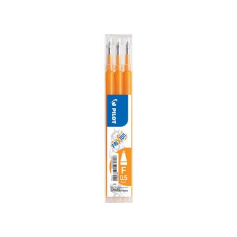 Lot de 3 recharges Pilot Pen Frixion 05 Orange