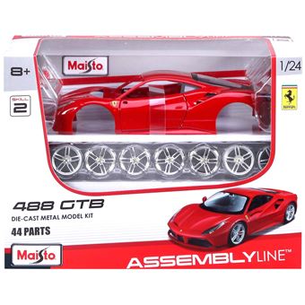 Véhicule Bburago Maisto Ferrari 488 GTB 1:24 Rouge