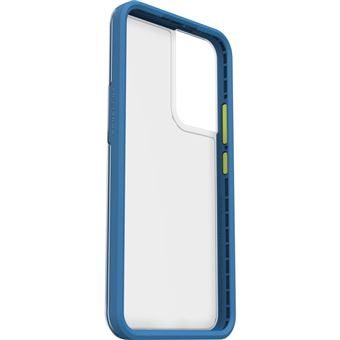 Coque renforcée pour Samsung Galaxy S22+ LifeProof See Transparent contour Bleu