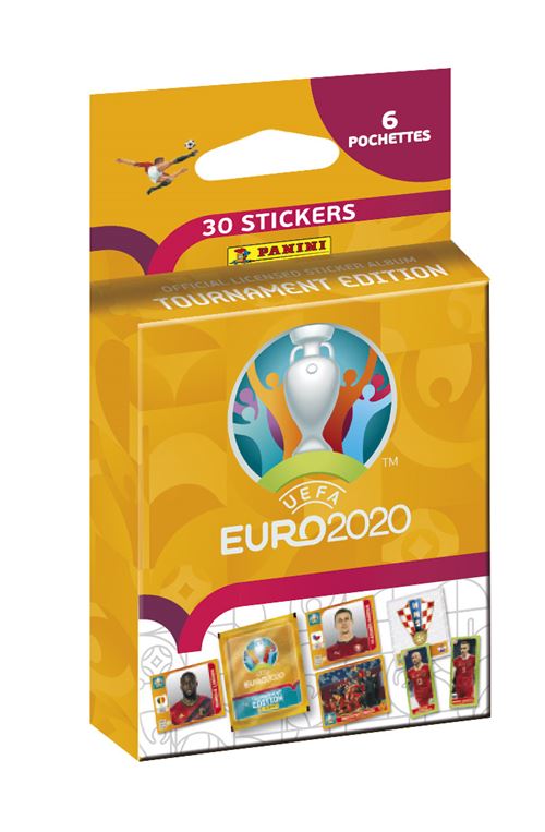 Blister de 6 pochettes Panini Foot Stickers UEFA EURO 2020