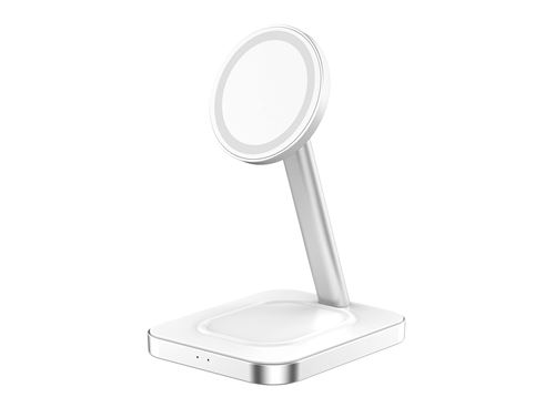 Force Power Blanc Station De Charge Sans Fil 15W Qi Stand 2 Zones Smartphone + Truewireless + Port De Charge Usb A + Chargeur Et Argent + Garantie À Vie - Neuf - Image 3