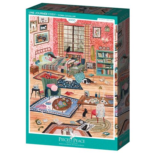 Puzzle 2000 pièces Alize Pieces & Peace Une journée cosy - Alize