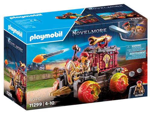 Playmobil Novelmore 71299 Chariot Enflammé Burnham Raiders
