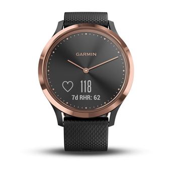 garmin vivomove hr fitness tracker black rose gold