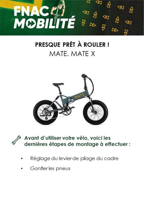 Vélo électrique Mate. Mate X Jet Gris - Vélo électrique