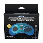 Manette Retro-bit Sega Megadrive 6 USB Mini Bleu