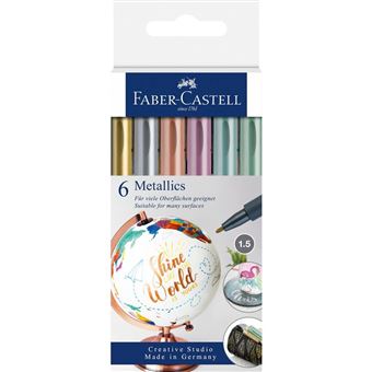 Set de 6 Marqueurs Métalliques Faber-Castell