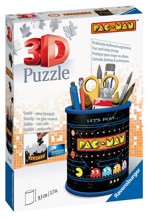 Puzzle 3D Ravensburger Pot à Crayons Pac-Man