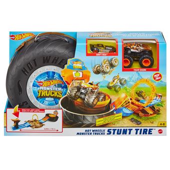 Coffret de jeu Hot Wheels Monster Trucks Arène Roue avec lanceur