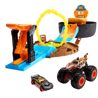 Coffret de jeu Hot Wheels Monster Trucks Arène Roue avec lanceur