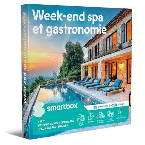 Coffret cadeau SmartBox Week-end spa et gastronomie