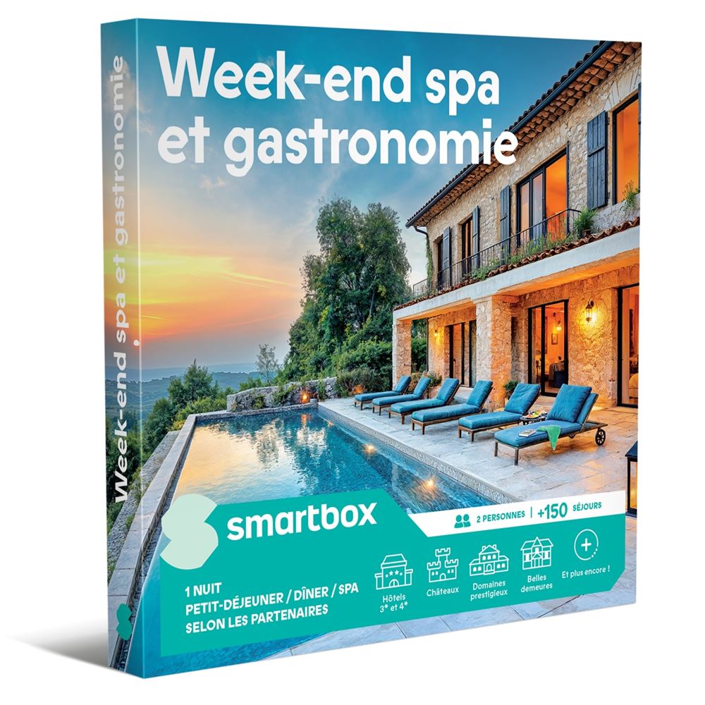 Smartbox Week-end Spa & Gastronomie - Coffret Cadeau Valable 279,90€ - Neuf