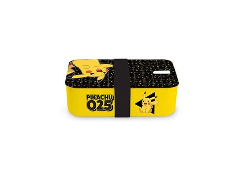 Boîte Abysse Corp Bento Pokémon Pikachu 025 Noir et jaune