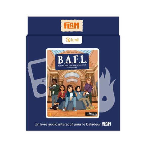 Livre audio interactif pour le baladeur Flam Lunii Le Bureau des Affaires Fabuleuses du Louvre