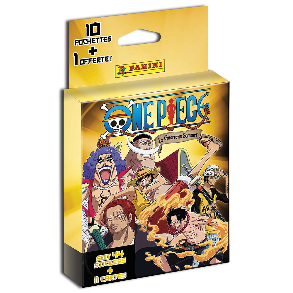 Carte à collectionner Panini One Piece La Guerre Au Sommet Blister de 10 Pochettes avec 1 Carte à collectionner Panini One Piece La Guerre Au Sommet Blister de 10 Pochettes avec 1