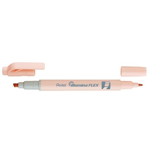 Surligneur bi-pointe Pentel Orange Pastel