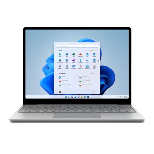 PC Portable Microsoft Surface Laptop Go 2 12.4" Ecran Tactile Intel Core i5 8 Go Ram 128 Go SSD Platine