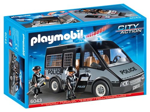 POLITIE CELWAGEN MET LICHT /FOURGON DE POLICE AVEC SIRÈNE