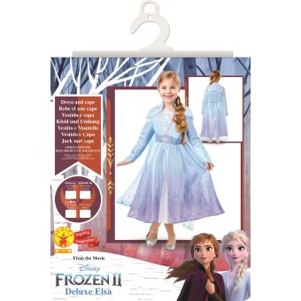 Déguisement Elsa Luxe La Reine Des Neiges 2 Fille 3/4 Ans Bleu I-300506s 3/4 ANS - Coloris : Bleu - I-300506S