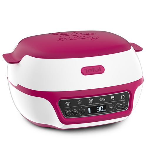 Machine A Gateaux Tefal Cake Factory Delices Set Moules Creabake Kd 1100 W Rose Et Blanc Achat Prix Fnac