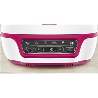 Machine à gâteaux Tefal Cake Factory Delices Set moules CreaBake KD810112 1100 W Rose et Blanc