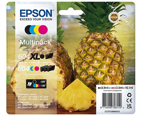 Pack Cartouche d encre Epson Ananas Noir XL + 3 couleurs