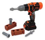 Perceuse mécanique Smoby Black + Decker avec accessoires