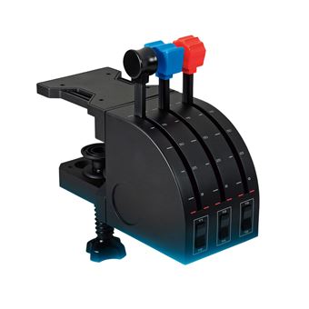Leviers d'ace de bloc de vol pour simulation professionnelle Logitech Noir - 1