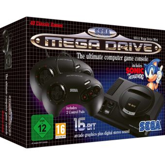 Pack Sega Mega Drive Mini Noir - 1