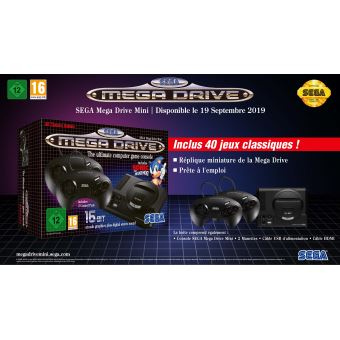 SEGA MEGA DRIVE Pack de Console et Sonic the Hedgehog - Noir EUR 121,00 - IT