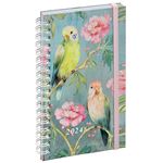 Agenda civil semainier de poche Exacompta Lady 16W Sophie Adde Oiseaux 9 x 16 cm Janvier à Décembre 2024