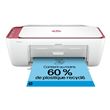 Imprimante multifonction HP DeskJet 2823e Blanc et rose Eligible à Instant Ink