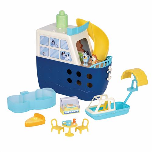 Blueye Bateau De Croisière Bluey - Set De Jeu Avec 6 Zones - Figurines Et Accessoires - Image 4