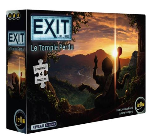 Iello Multicolore Jeu D'escape Game Exit Puzzle Le Temple Perdu