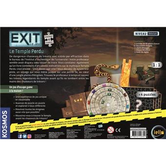 Jeu d’ambiance Iello Exit Puzzle Le Temple perdu