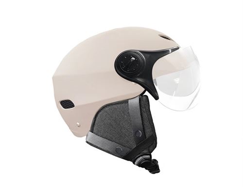 Casque de sport Yeep.Me H.30 Vision LED avec Visière Taille L/XL Beige Nude