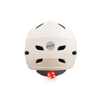 Casque de sport Yeep.Me H.30 Vision LED avec Visière Taille L/XL Beige Nude