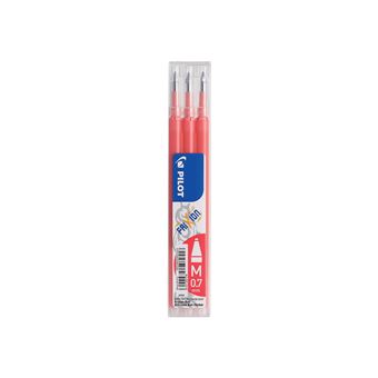 Lot de 3 recharges Pilot Pen Frixion 07 Corail