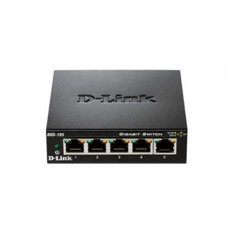 Switch réseau D-link DGS-105 Gigabit 5 ports Noir - 1