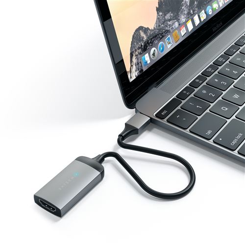 Adaptateur Satechi USB Type-C vers HDMI 4K (60Hz) Argent