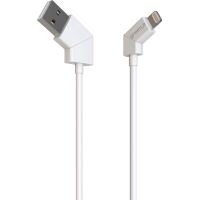 GREEN E - Cable Ecoconçu pour IPHONE 13 Lightning vers USB-C – Nylon - 1,20  m - BLANC - Green_E