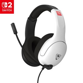 Casque Gaming filaire Turtle Beach® Airlite™ Fit Blanc et Noir pour Nintendo Switch™ 2 Nintendo Switch™ Nintendo Switch™ Lite et Nintendo Switch™ Modèle OLED