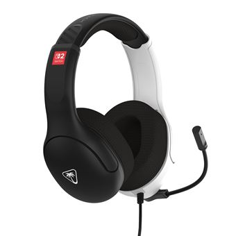Casque Gaming filaire Turtle Beach® Airlite™ Fit Blanc et Noir pour Nintendo Switch™ 2 Nintendo Switch™ Nintendo Switch™ Lite et Nintendo Switch™ Modèle OLED