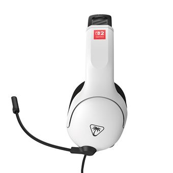 Casque Gaming filaire Turtle Beach® Airlite™ Fit Blanc et Noir pour Nintendo Switch™ 2 Nintendo Switch™ Nintendo Switch™ Lite et Nintendo Switch™ Modèle OLED
