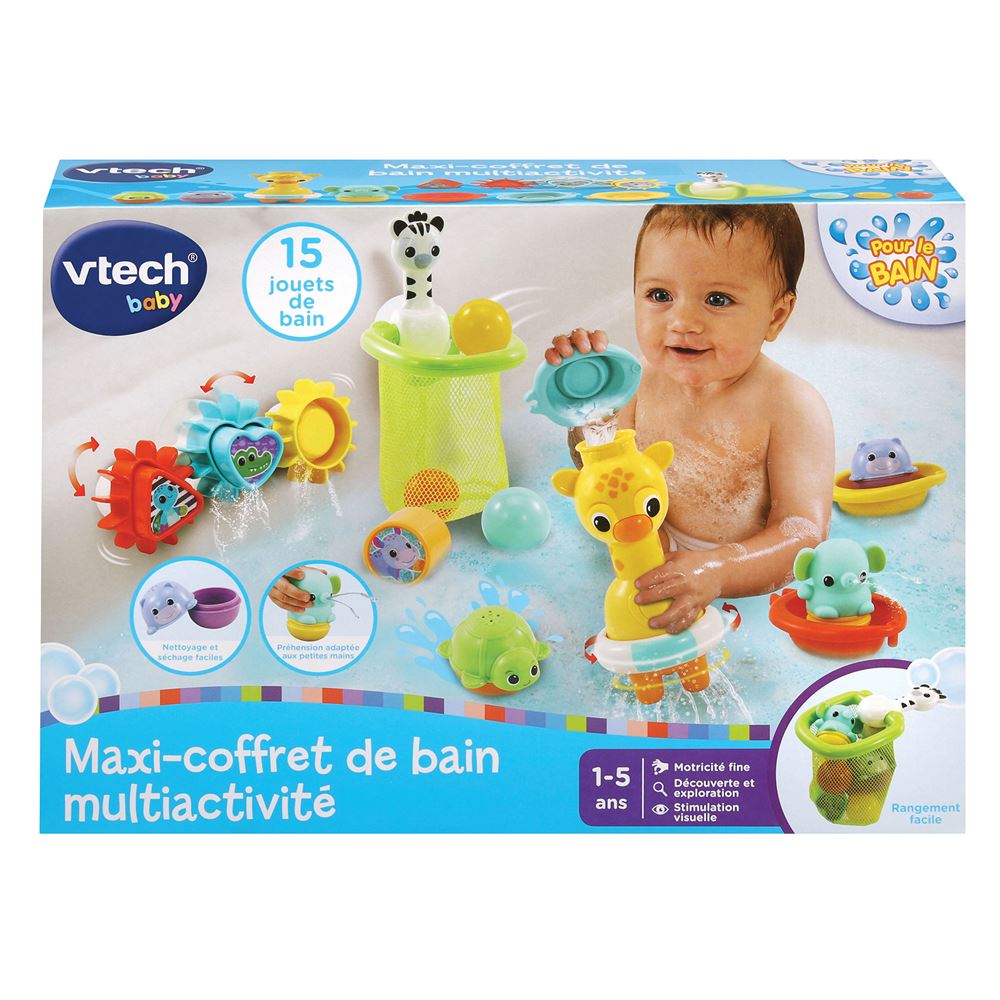 Set Bagnetto Neonato Jouets De Bain Lubibi 25 Pièces Set