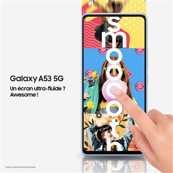 Smartphone Samsung Galaxy A53 6.5" Double SIM 5G 256 Go Noir