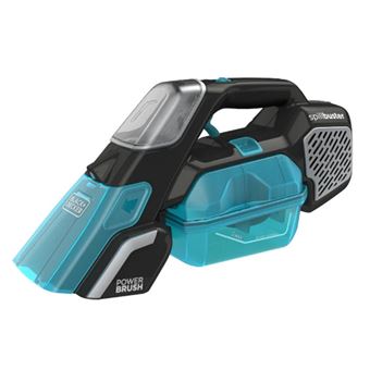 Aspirateur à main Black+Decker 2 en 1 Spillbuster 12 V Brosse motorisée Bleu et Noir