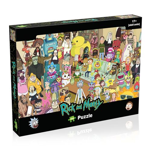 Puzzle 1000 pièces Winning Moves Rick and Morty Total Rickall