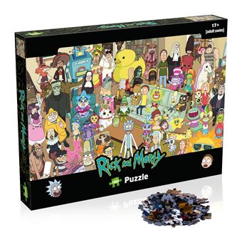 Puzzle 1000 pièces Winning Moves Rick and Morty Total Rickall